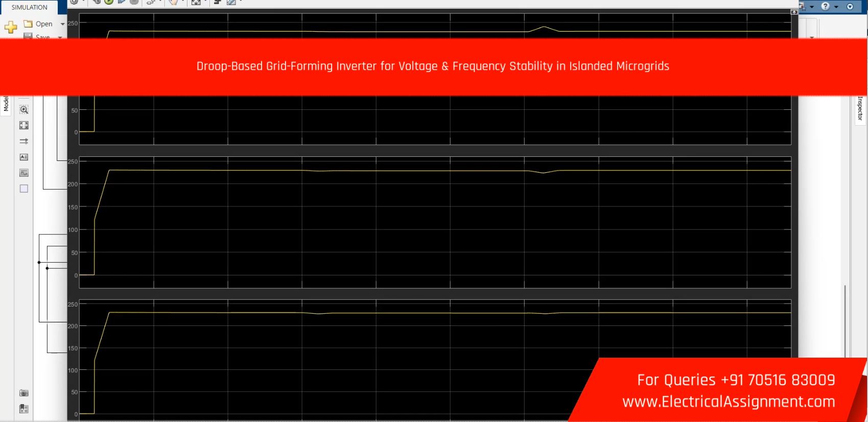 Grid-Forming Inverter Control for Stable Islanded Microgrid Operation - MATLAB Simulink screenshot 5